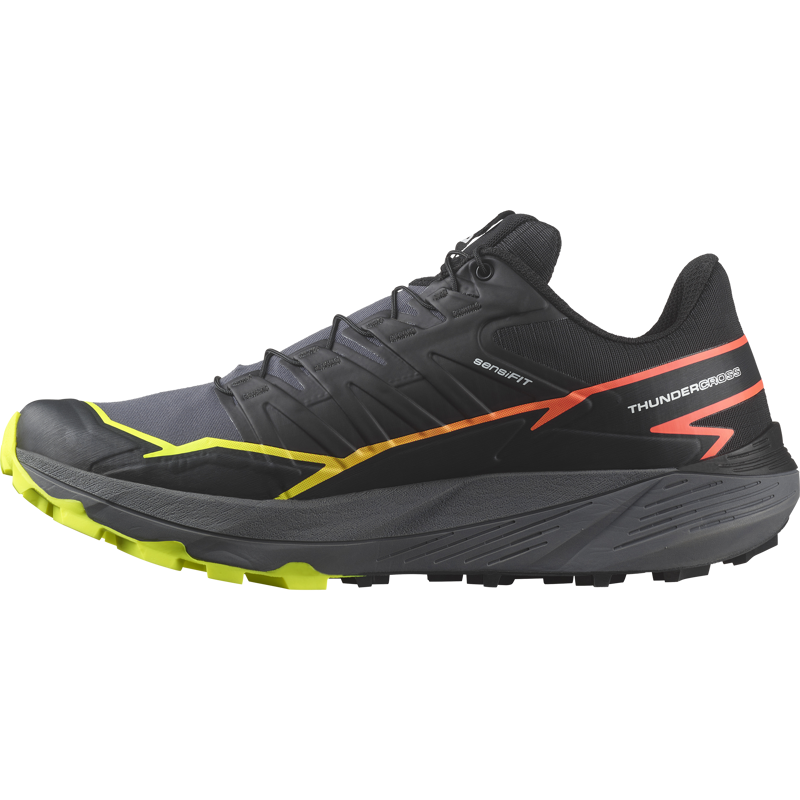 Salomon Thundercross Men's Trail/Fell Running Shoe in Black/Quiet Shade/Fiery Coral-3